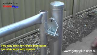 Gate Latch 2 way for round pipe and square [upl. by Milde]