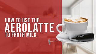 How To Use the AeroLatte To Froth Milk [upl. by Nafets]