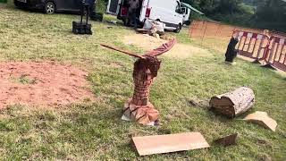 A fabulous range of wooden sculpture at Caerleon festival 2024 [upl. by Coleville478]