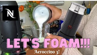 How To Foam Milk With Aeroccino 3 Make Coffee With Foam Tips amp Tricks  Easy Foamed Latte Recipe [upl. by Asiral565]