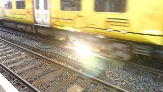 Merseyrail 507 009 making arcs at Birkdale station [upl. by Rico]