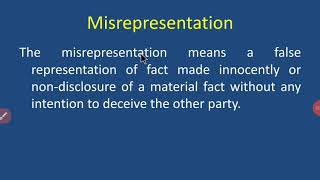 Misrepresentation [upl. by Fayina]